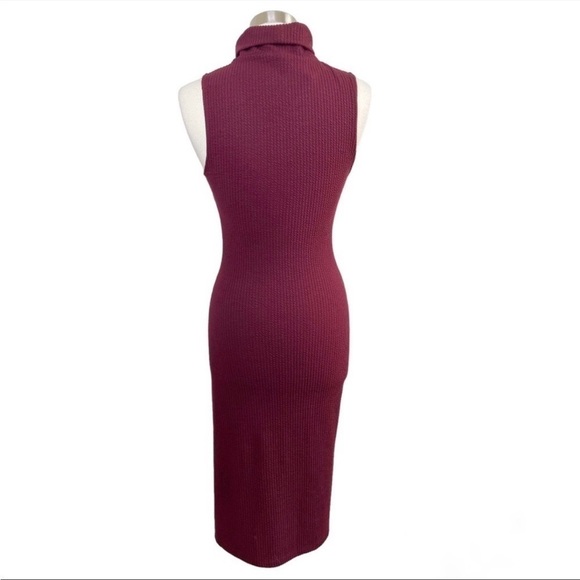 UO Silence + Noise Jodi Mock Neck Bodycon Midi Dress Size S - Picture 10 of 10